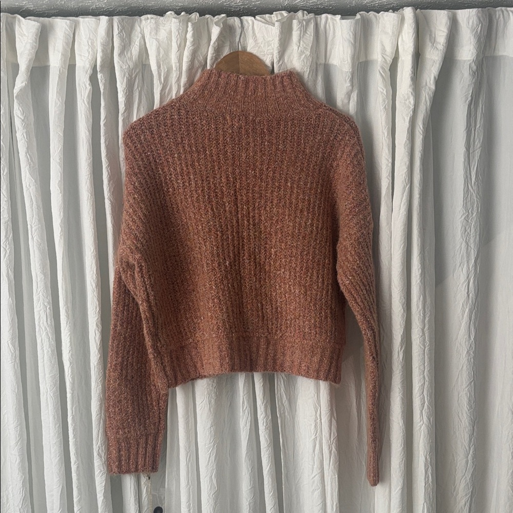 NWT Jessica Simpson Copper Buttoned Turtleneck Sweater - Picture 5 of 9